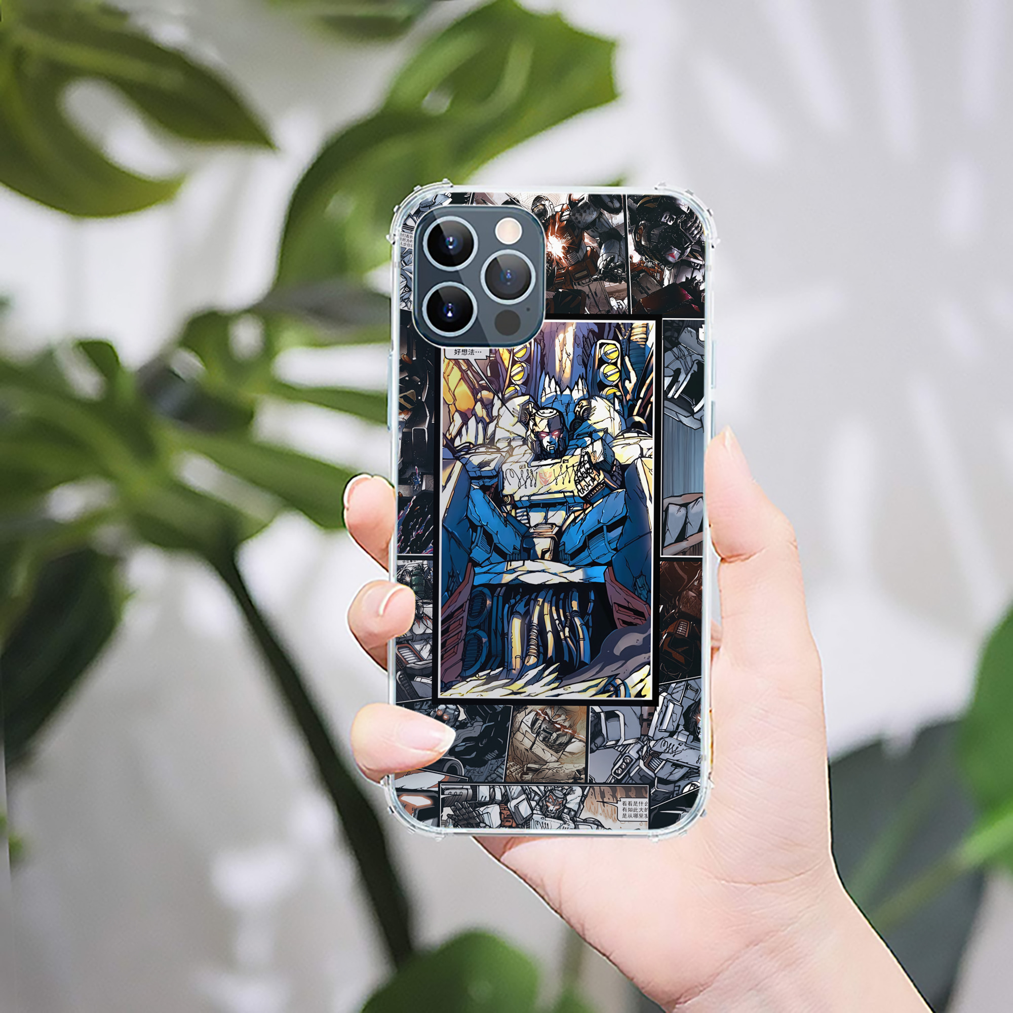 （画像用） Transformers トランスフォーマー 【iPhone 12シリーズ対応】透明スマホケース（クリアソフトケース）